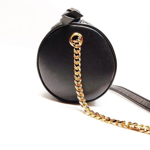 Authentic VERSACE Black Leather Shoulder Bag mon518-111125 - Picture 4 of 16